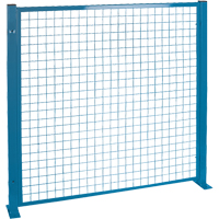 Protecteurs de p&eacute;rim&egrave;tre - Style treillis m&eacute;tallique, 4' h x 4' la, Bleu Equipment World
