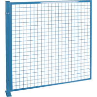Protecteurs de p&eacute;rim&egrave;tre - Style treillis m&eacute;tallique, 4' h x 4' la, Bleu Equipment World