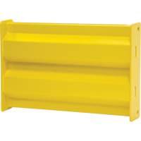 Barri&egrave;re de s&eacute;curit&eacute; de qualit&eacute; industrielle, Acier, 19" lo x 12" h, Jaune s&eacute;curit&eacute; OSHA Equipment World