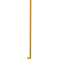 Adjustable Perimeter Guard Corner Post, 4" W x 72" H, Yellow Equipment World