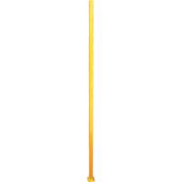 Adjustable Perimeter Guard In-Line Post, 4" W x 96" H, Yellow Equipment World