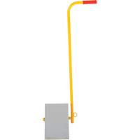 Aluminum Wheel Chock With Handle, 7" W x 11-7/8" D x 7-11/16" H Equipment World