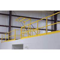 Barri&egrave;re de s&eacute;curit&eacute; pour mezzanine, 68-1/2" lo x 42" ha, 80-1/16" &eacute;lev&eacute;e, Jaune Equipment World