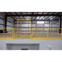 Barri&egrave;re de s&eacute;curit&eacute; pour mezzanine, 68-1/2" lo x 42" ha, 80-1/16" &eacute;lev&eacute;e, Jaune Equipment World