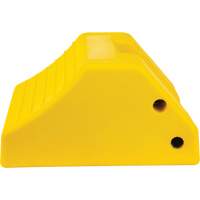 Cale de roue robustes, Ur&eacute;thane, Jaune, 15-1/2" la x 17-7/10" p x 10" h Equipment World