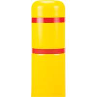 Capuchon en poly&eacute;thyl&egrave;ne pour borne de protection, 4-1/2" dia. x 52" l, Rouge/Jaune Equipment World
