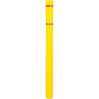 Capuchon en poly&eacute;thyl&egrave;ne pour borne de protection, 4-1/2" dia. x 64" l, Rouge/Jaune Equipment World