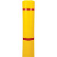Capuchon en poly&eacute;thyl&egrave;ne pour borne de protection, 4-1/2" dia. x 64" l, Rouge/Jaune Equipment World