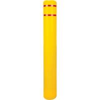 Capuchon en poly&eacute;thyl&egrave;ne pour borne de protection, 6-5/8" dia. x 52" l, Rouge/Jaune Equipment World