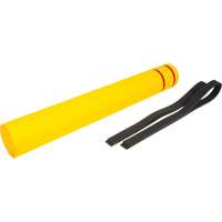 Capuchon en poly&eacute;thyl&egrave;ne pour borne de protection, 6-5/8" dia. x 52" l, Rouge/Jaune Equipment World