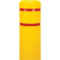 Capuchon en poly&eacute;thyl&egrave;ne pour borne de protection, 6-5/8" dia. x 52" l, Rouge/Jaune Equipment World