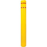 Capuchon en poly&eacute;thyl&egrave;ne pour borne de protection, 6-5/8" dia. x 60" l, Rouge/Jaune Equipment World