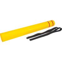 Capuchon en poly&eacute;thyl&egrave;ne pour borne de protection, 6-5/8" dia. x 60" l, Rouge/Jaune Equipment World