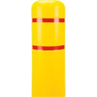Capuchon en poly&eacute;thyl&egrave;ne pour borne de protection, 6-5/8" dia. x 60" l, Rouge/Jaune Equipment World