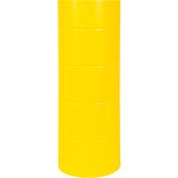 Capuchon en poly&eacute;thyl&egrave;ne pour borne de protection, 6-5/8" dia. x 60" l, Rouge/Jaune Equipment World