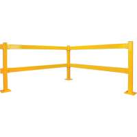 Garde-corps Lift-Out, Acier, 3' lo x 4" h, Jaune s&eacute;curit&eacute; OSHA Equipment World