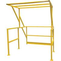 Barri&egrave;re de s&eacute;curit&eacute; pour mezzanine, 70" lo x 77" ha, 78" &eacute;lev&eacute;e, Jaune Equipment World
