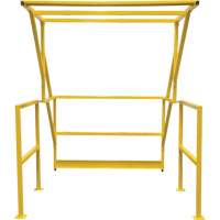 Barri&egrave;re de s&eacute;curit&eacute; pour mezzanine, 70" lo x 77" ha, 78" &eacute;lev&eacute;e, Jaune Equipment World