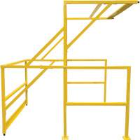 Barri&egrave;re de s&eacute;curit&eacute; pour mezzanine, 70" lo x 77" ha, 78" &eacute;lev&eacute;e, Jaune Equipment World