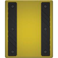 Checkers Safety Heavy-Duty Ultra Class Mining Wheel Chock without Bracket, HDPE, Yellow, 14-1/2" W x 17-1/2" D x 16" H Equipment World