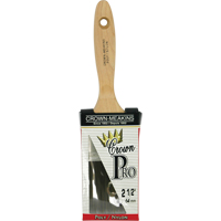 Pinceau &agrave; soies angulaires Crown Pro, Poly/nylon, Manche Bois, Largeur de 2-1/2" Equipment World