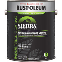 Sierra S60 Water-Based Epoxy Maintenance Coating Part 2 Base, Gallon, Black Equipment World