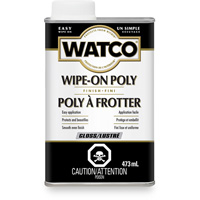 Watco&reg; Wipe-on Poly Stain, 473 ml, Clear, Gloss Equipment World