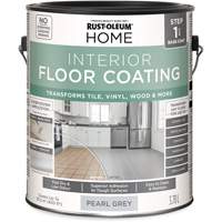 Home Interior Floor Coating System Base Coat, 3.78 L, Water-Based, Very Flat, Grey Equipment World