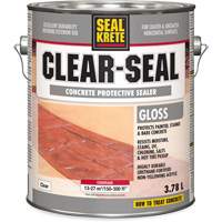 Seal-Krete&reg; Protective Sealer, 3.78 L, Water-Based, Gloss, Clear Equipment World