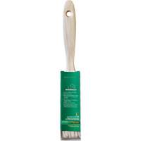 Pinceau pour murs et moulures One Coat, Soie blanche, Manche Bois, Largeur de 1" Equipment World