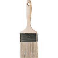 Pinceau pour murs et moulures One Coat, Soie blanche, Manche Bois, Largeur de 3" Equipment World