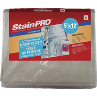 StainPro™ Drop Sheet, 12' L x 5' W, Cloth KR702 | Equipment World