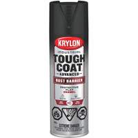 Tough Coat&reg; Advanced Paint with Rust Barrier Technology, Black, Flat, 425 g, Aerosol Can Equipment World