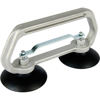 Vacuum Cups - Heavy-Duty Double Cup, 50 lbs. Capacity, 4", Pull-bar, 10" Handle Length Equipment World