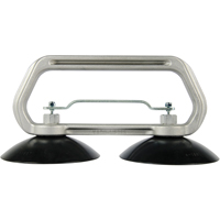 Vacuum Cups - Heavy-Duty Double Cup, 75 lbs. Capacity, 5", Pull-bar, 10" Handle Length Equipment World