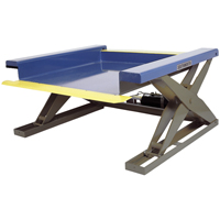 Hydraulic Floor-Height Scissor Lift Tables, Steel, 2000 lbs. Capacity Equipment World
