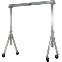 Adjustable Aluminum Gantry Crane, 8' L, 2000 lbs. (1 tons) Capacity Equipment World