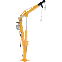Winch Operated Truck Jib Crane, 1000 lbs. (0.5 tons) Capacity, 86-1/2" Max. Clearance Equipment World