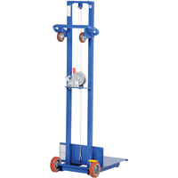 Platform Lift Stacker, Hand Winch Operated, 400 lbs. Capacity, 58" Max Lift Equipment World