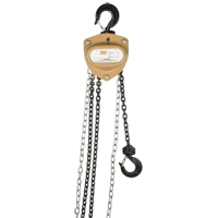Heavy-Duty Gold Series Chain Hoist, 10' Lift, 2000 lbs. (1 tons) Capacity, Alloy Steel Chain Equipment World