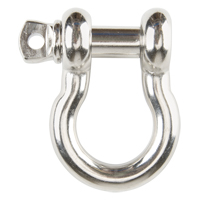 Screw Pin Anchor Shackle, 1/4", Screw Pin, Stainless Steel Equipment World