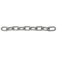 Straight Link Chain, Low Carbon Steel, 1/8" x 1000' (304.8 m) L, Grade 30, 400 lbs. (0.2 tons) Load Capacity Equipment World