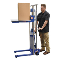 Hefti-Lift Load Stacker, Foot Pump Operated, 880 lbs. Capacity, 59" Max Lift Equipment World