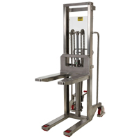 Hefti-Lift Load Stacker, Foot Pump Operated, 880 lbs. Capacity, 59" Max Lift Equipment World
