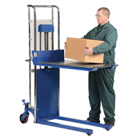 Hefti-Lift Load Stacker, Foot Pump Operated, 300 lbs. Capacity, 59" Max Lift Equipment World