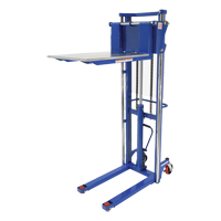 Hefti-Lift Load Stacker, Foot Pump Operated, 1500 lbs. Capacity, 63" Max Lift Equipment World