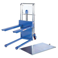 Hefti-Lift Load Stacker, Foot Pump Operated, 400 lbs. Capacity, 44" Max Lift Equipment World