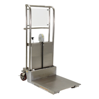 Hefti-Lift Load Stacker, Foot Pump Operated, 450 lbs. Capacity, 45-5/8" Max Lift Equipment World