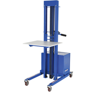 Quick Lift Stacker, Electric Operated, 400 lbs. Capacity, 57" Max Lift Equipment World