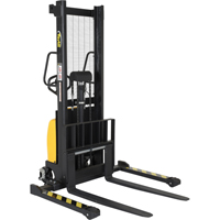 Fork Lift Stacker, Electric Operated, 2000 lbs. Capacity, 63" Max Lift Equipment World